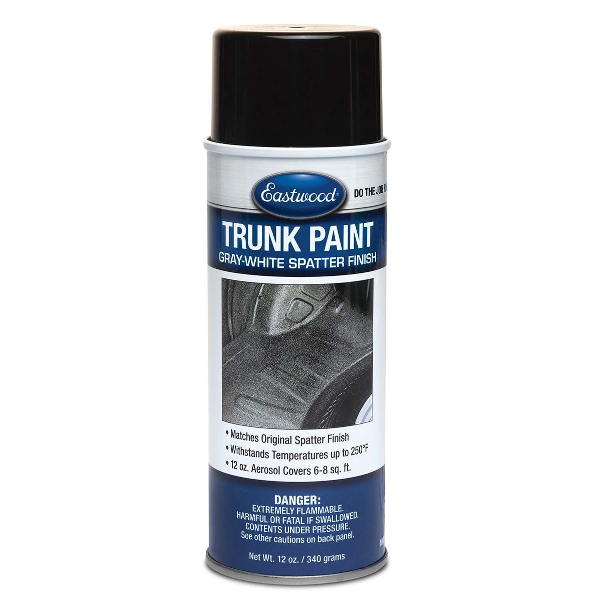 Eastwood Trunk Paint Gray/White Spatter Finish