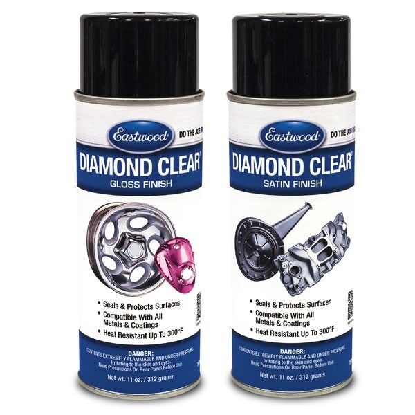 Eastwood Diamond Clear Satin for Bare Metal & Painted Surfaces - Aerosol