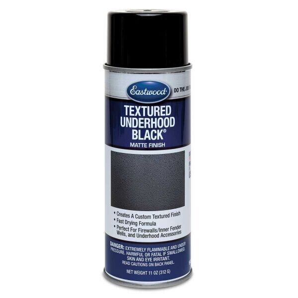 Eastwood Textured Underhood Black Matte Finish & Textured Underhood Silver
