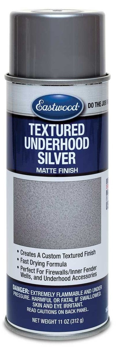 Eastwood Textured Underhood Black Matte Finish & Textured Underhood Silver