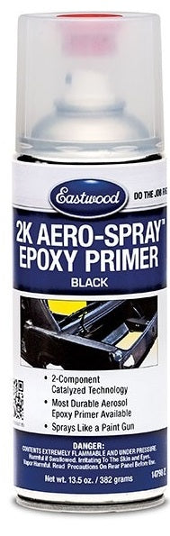 2-Component Epoxy Aerosol Spray Primer, Gray or Black