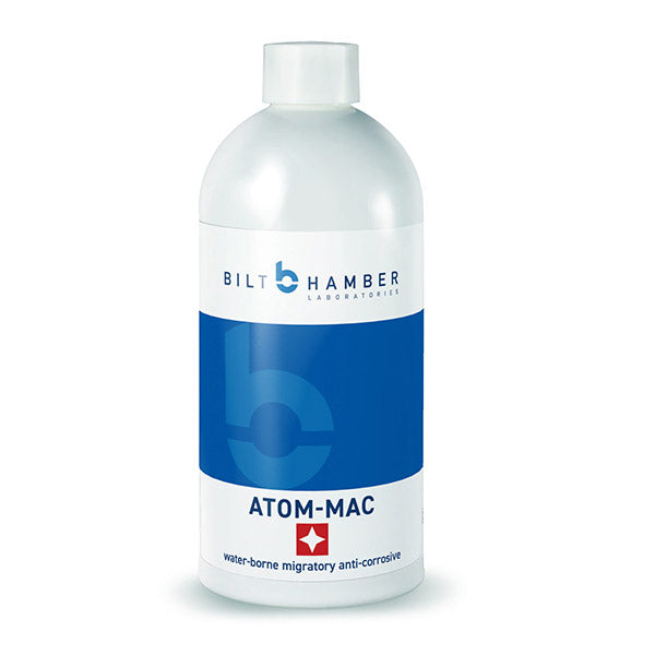 Bilt Hamber - Atom-Mac migratory and contact corrosion inhibitor.  Protect vehicle undersides, water collecting voids, braking, surface, suspension, bicycles, garden equipment and machinery. PPC Co Australia