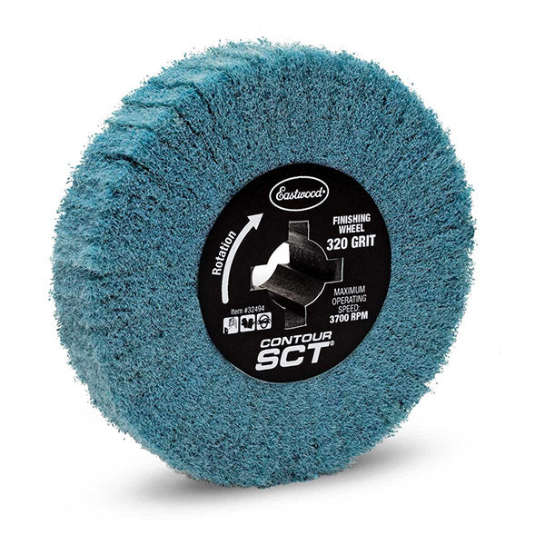 4.7" X 4" Twisted Carbon Steel Wire Wheel | 3/4" Quad Keyway For Rust Removal & Wood Grain Texturing